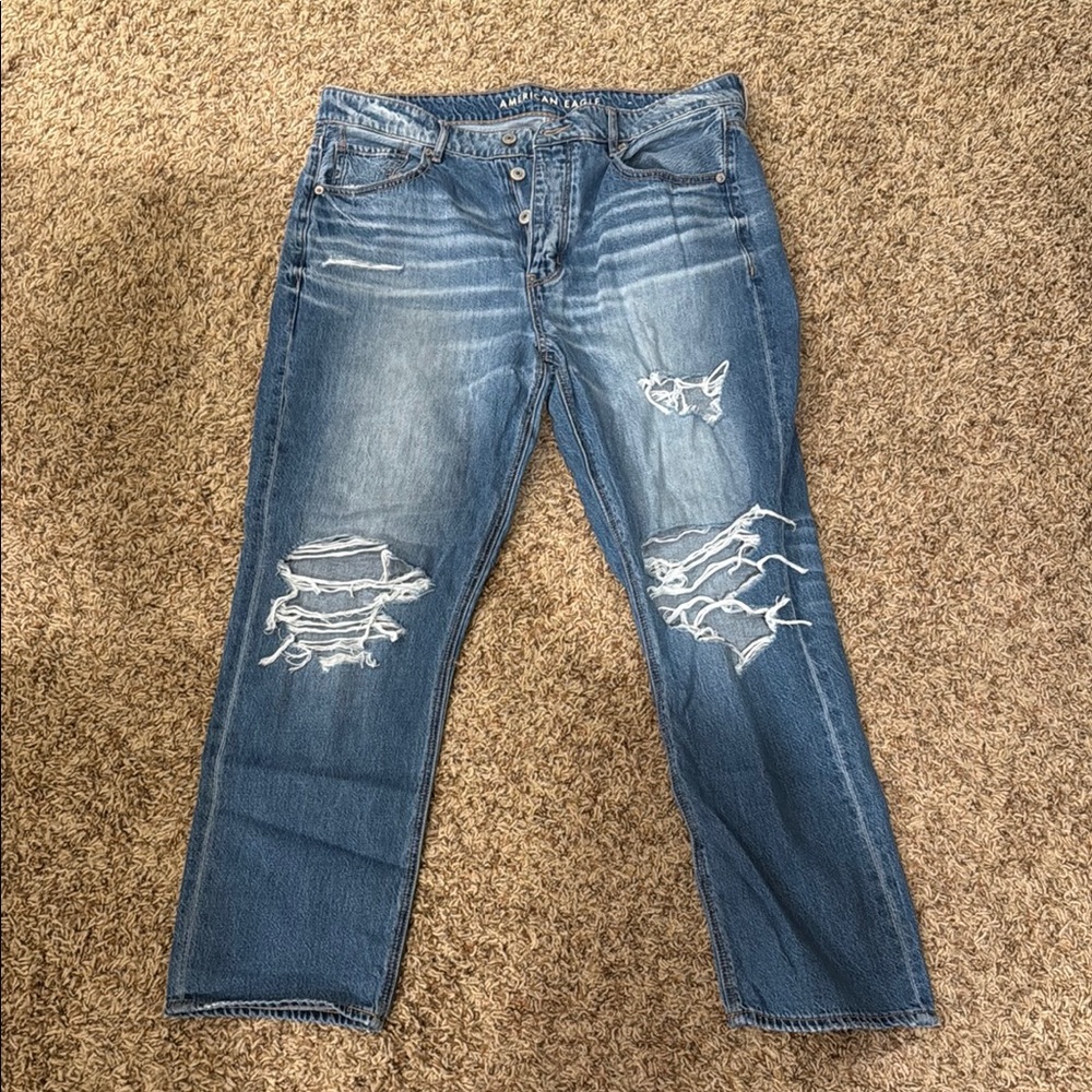 American Eagle Outfitters Blue Boyfriend Jeans